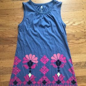Tea Collection dress size 8 blue and pink